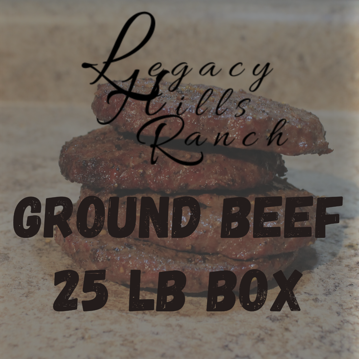 Dry-Aged Ground Beef - 25 LB Box